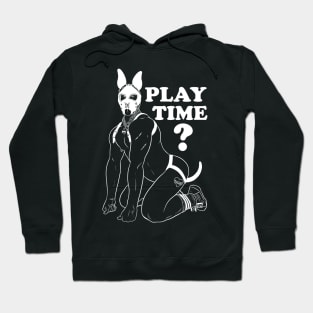 Pup Brick (Teddy Bryce) - white lines Hoodie